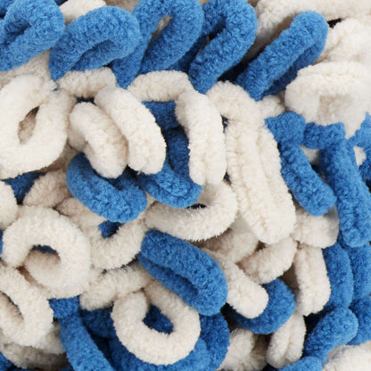 Bernat Alize Blanket-EZ Graph It Yarn - Discontinued Shades Teal/Ecru