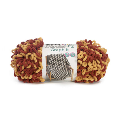 Bernat Alize Blanket-EZ Graph It Yarn - Discontinued Shades Terracotta/Ochre