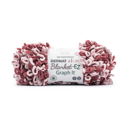 Bernat Alize Blanket-EZ Graph It Yarn - Discontinued Shades Baked Clay Pink Mist