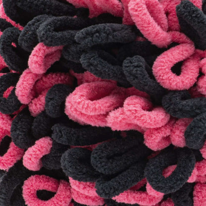 Bernat Alize Blanket-EZ Graph It Yarn - Discontinued Shades Charcoal Fuchsia