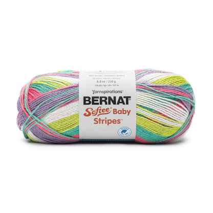 Bernat Softee Baby Stripes Yarn (250g/8.8oz) - Discontinued Shades Sour Candy