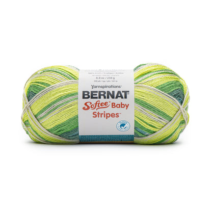 Bernat Softee Baby Stripes Yarn (250g/8.8oz) - Discontinued Shades Frog Pond