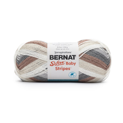 Bernat Softee Baby Stripes Yarn (250g/8.8oz) - Discontinued Shades Rocky Road