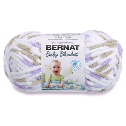 Bernat Baby Blanket Yarn - Discontinued Shades Little Lilac Dove Print