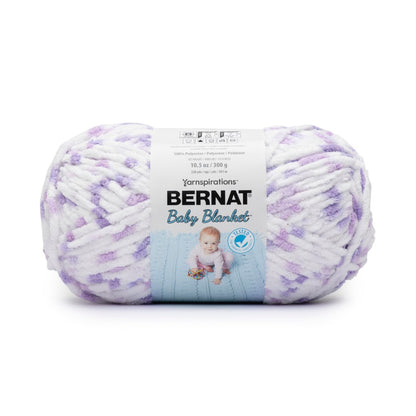 Bernat Baby Blanket Yarn (300g/10.5oz) - Discontinued Shades Purple Polka Dot