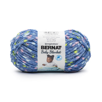 Bernat Baby Blanket Yarn (300g/10.5oz) Blue Jean Dot