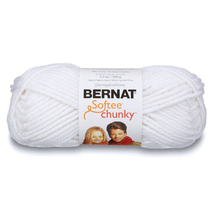 Bernat Softee Chunky Yarn (100g/3.5oz) - Discontinued Shades White