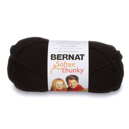 Bernat Softee Chunky Yarn (100g/3.5oz) - Discontinued Shades Black