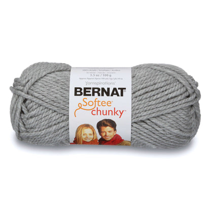 Bernat Softee Chunky Yarn (100g/3.5oz) - Discontinued Shades Gray Heather