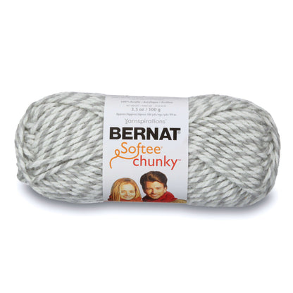 Bernat Softee Chunky Yarn (100g/3.5oz) - Discontinued Shades Gray Ragg