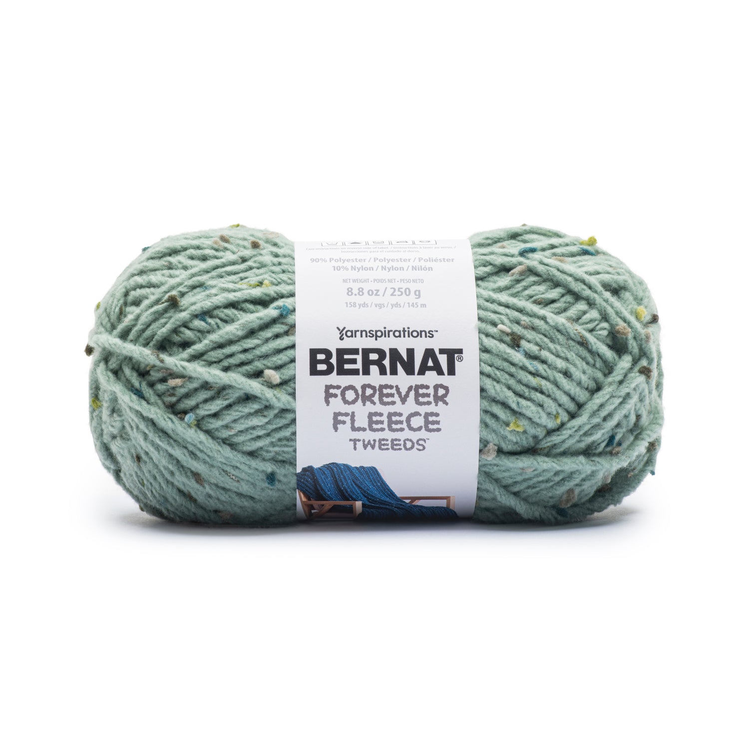 Bernat Forever Fleece Tweeds Yarn (250g/8.8oz) Ivy Tweed