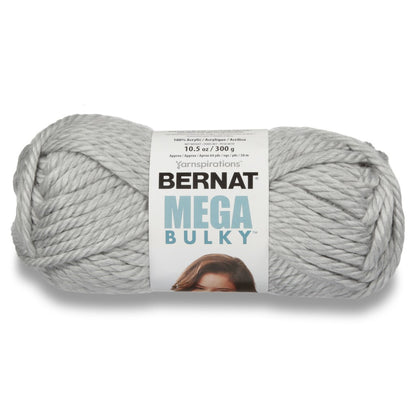 Bernat Mega Bulky Yarn (300g/10.5oz) - Discontinued Shades Light Gray Heather