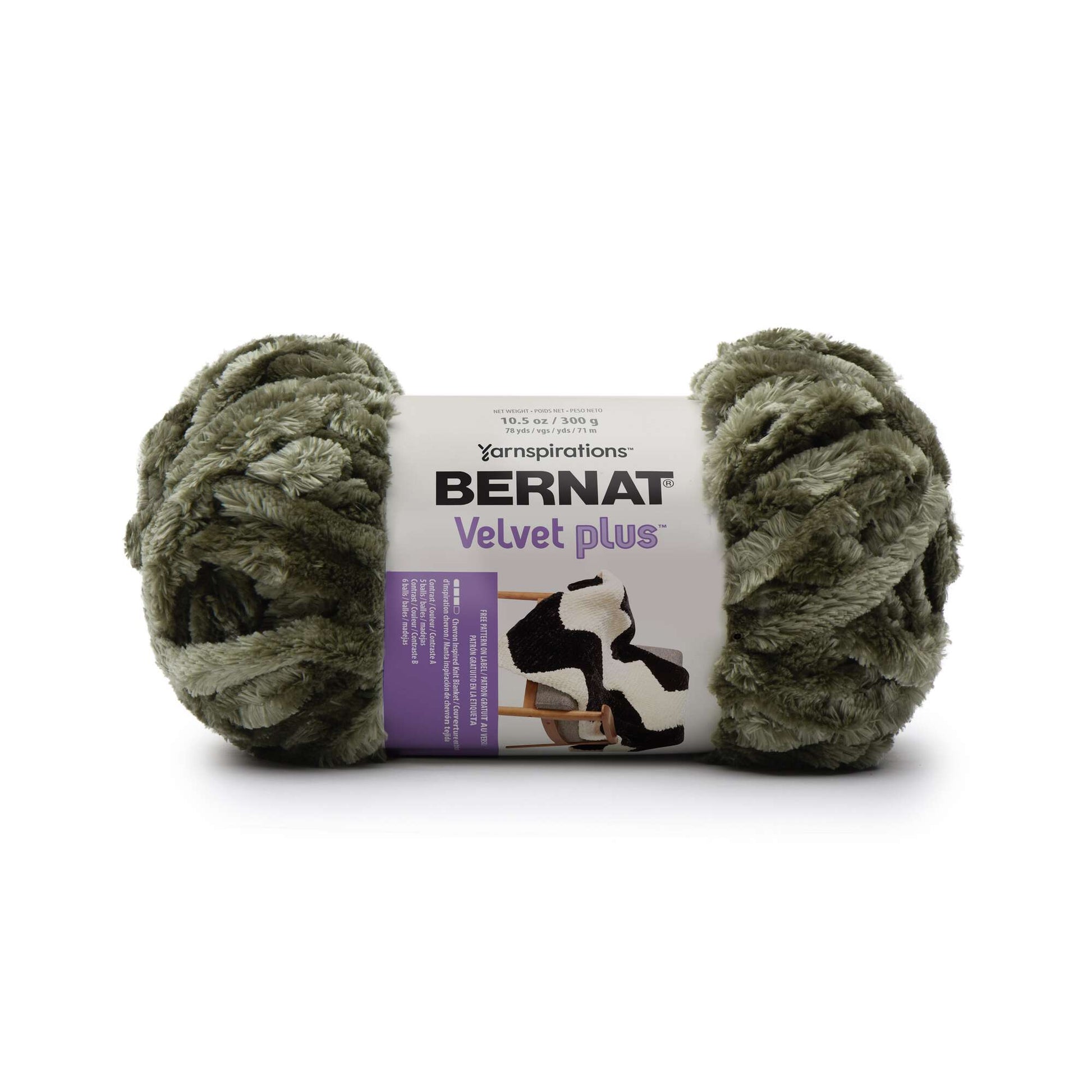 Bernat Velvet Yarn - Frosted Pine - 20281857