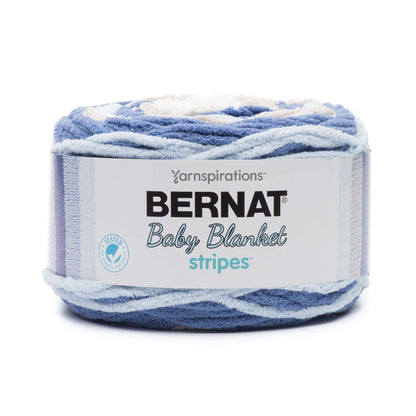 Bernat Baby Blanket Stripes Yarn - Discontinued Shades Stonewash