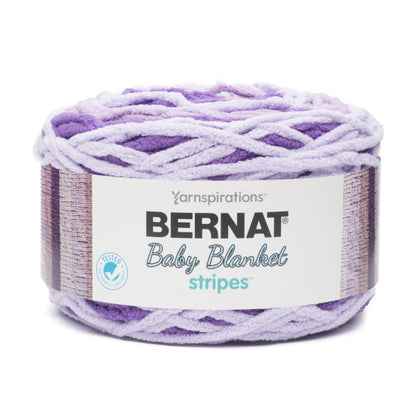 Bernat Baby Blanket Stripes Yarn - Discontinued Shades Purple Power