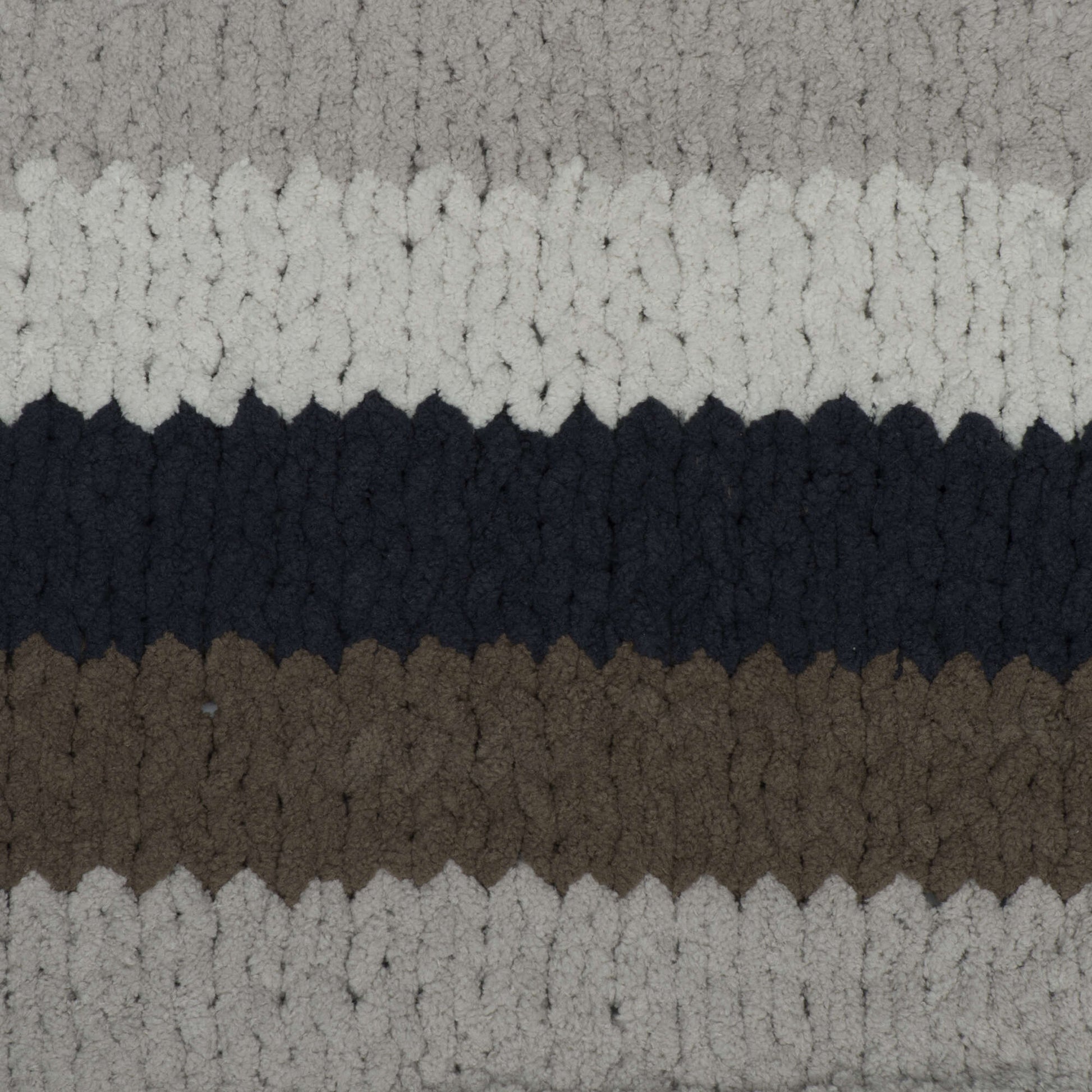 Bernat Blanket Stripes Gray Matters Yarn - 2 Pack of 300g/10.5oz -  Polyester - 6 Super Bulky - 220 Yards - Knitting/Crochet