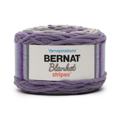 Bernat Blanket Stripes Yarn (300g/10.5oz) - Clearance Shades Eggplant