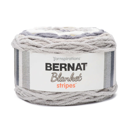 Bernat Blanket Stripes Yarn (300g/10.5oz) - Discontinued Shades Gray Matters