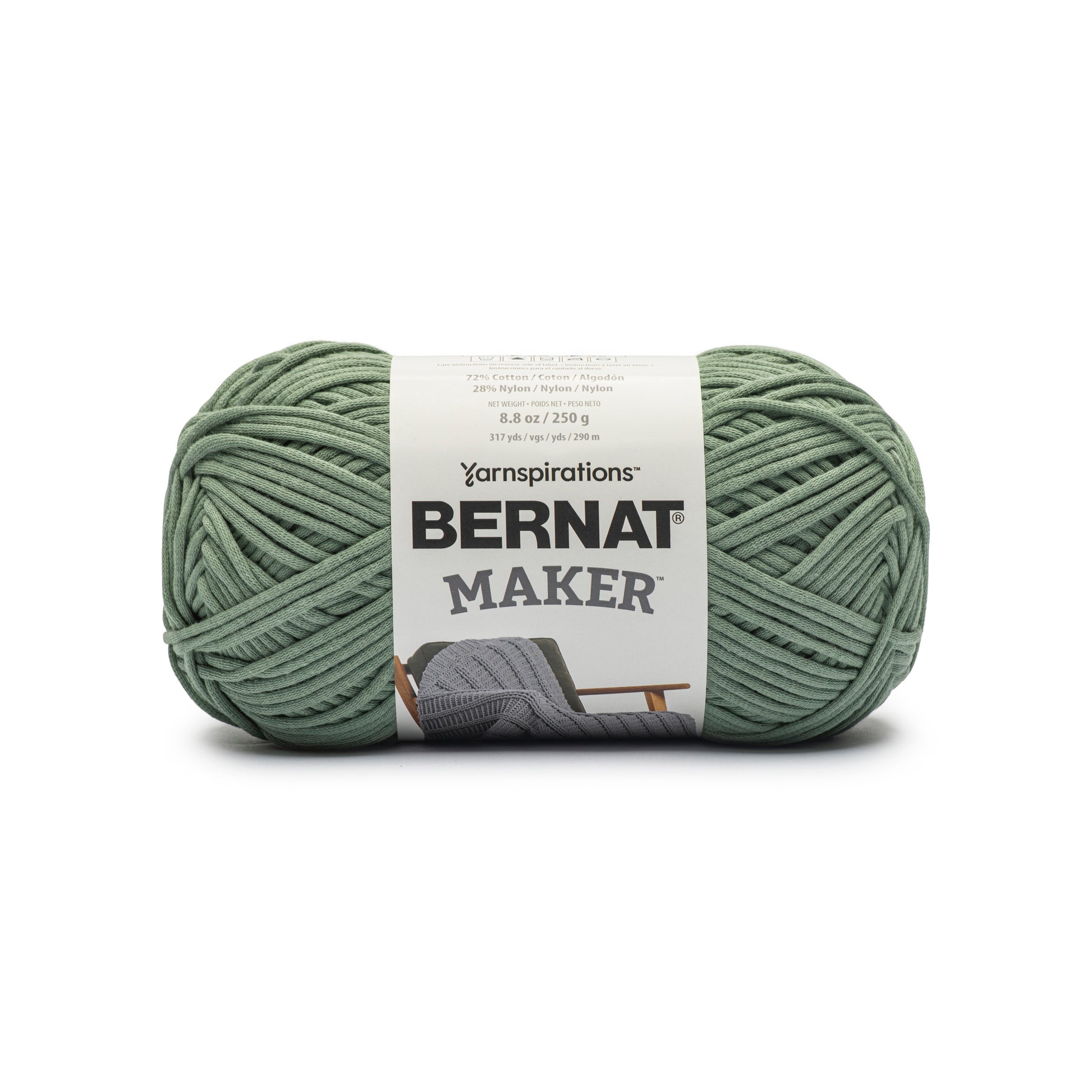 Bernat Maker Knitting Yarn in Black | Size: 250g/8.8oz | Pattern: Knit | by Yarnspirations