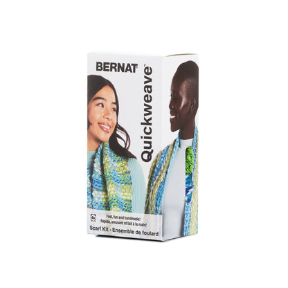 Bernat Quickweave Scarf Weaving Kit (140g/4.9oz) Aqua Twist