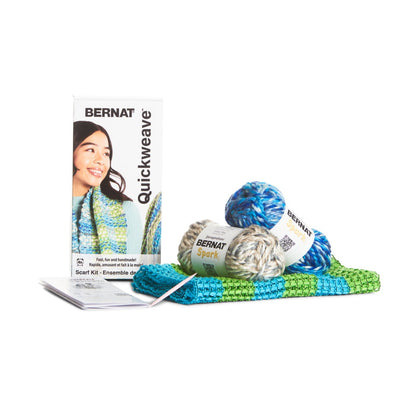Bernat Quickweave Scarf Weaving Kit (140g/4.9oz) Aqua Twist