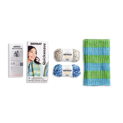 Bernat Quickweave Scarf Weaving Kit (140g/4.9oz) Aqua Twist