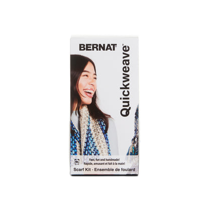 Bernat Quickweave Scarf Weaving Kit (140g/4.9oz) Blue Tartan