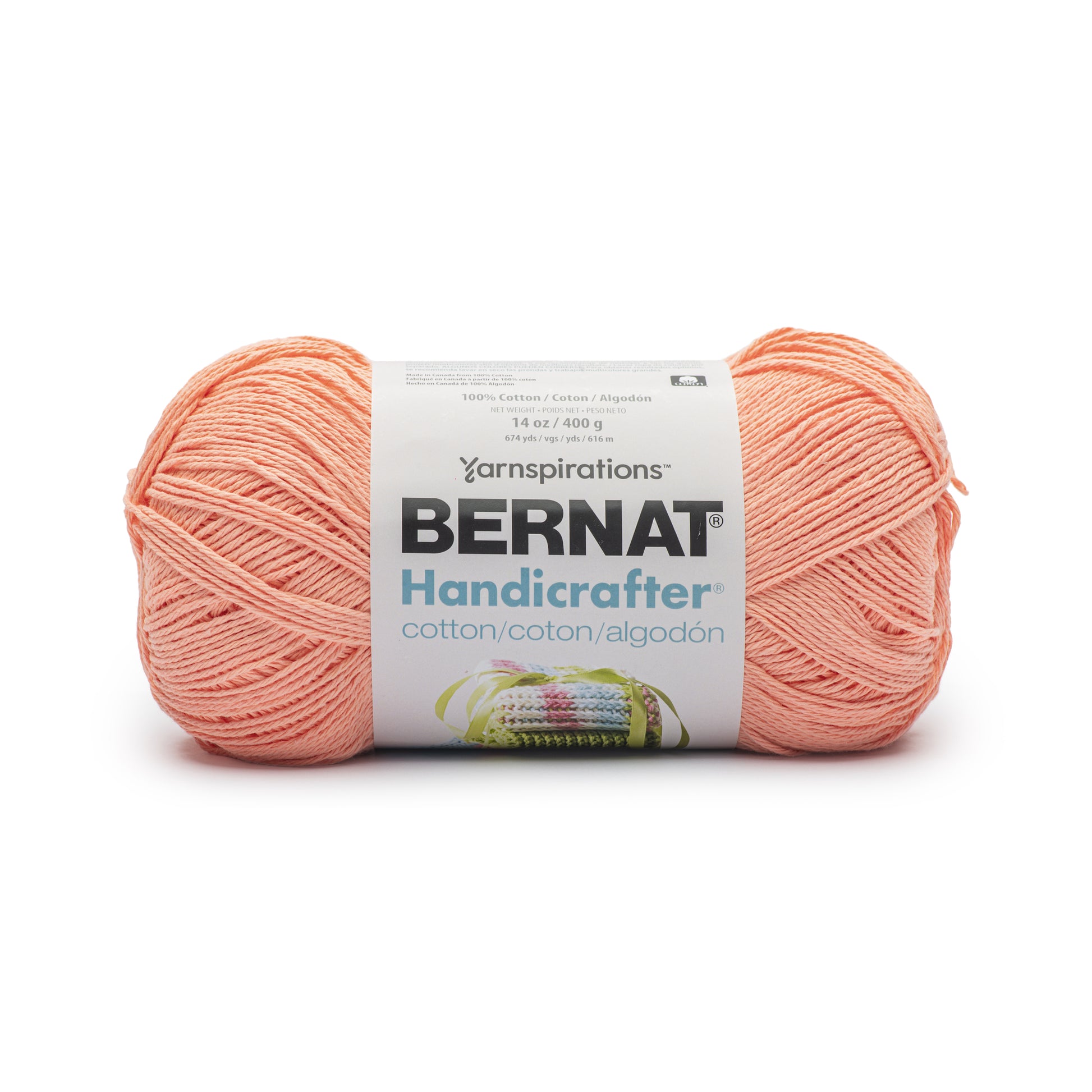 Bernat Handicrafter Cotton Yarn (400g/14oz) Tea Rose