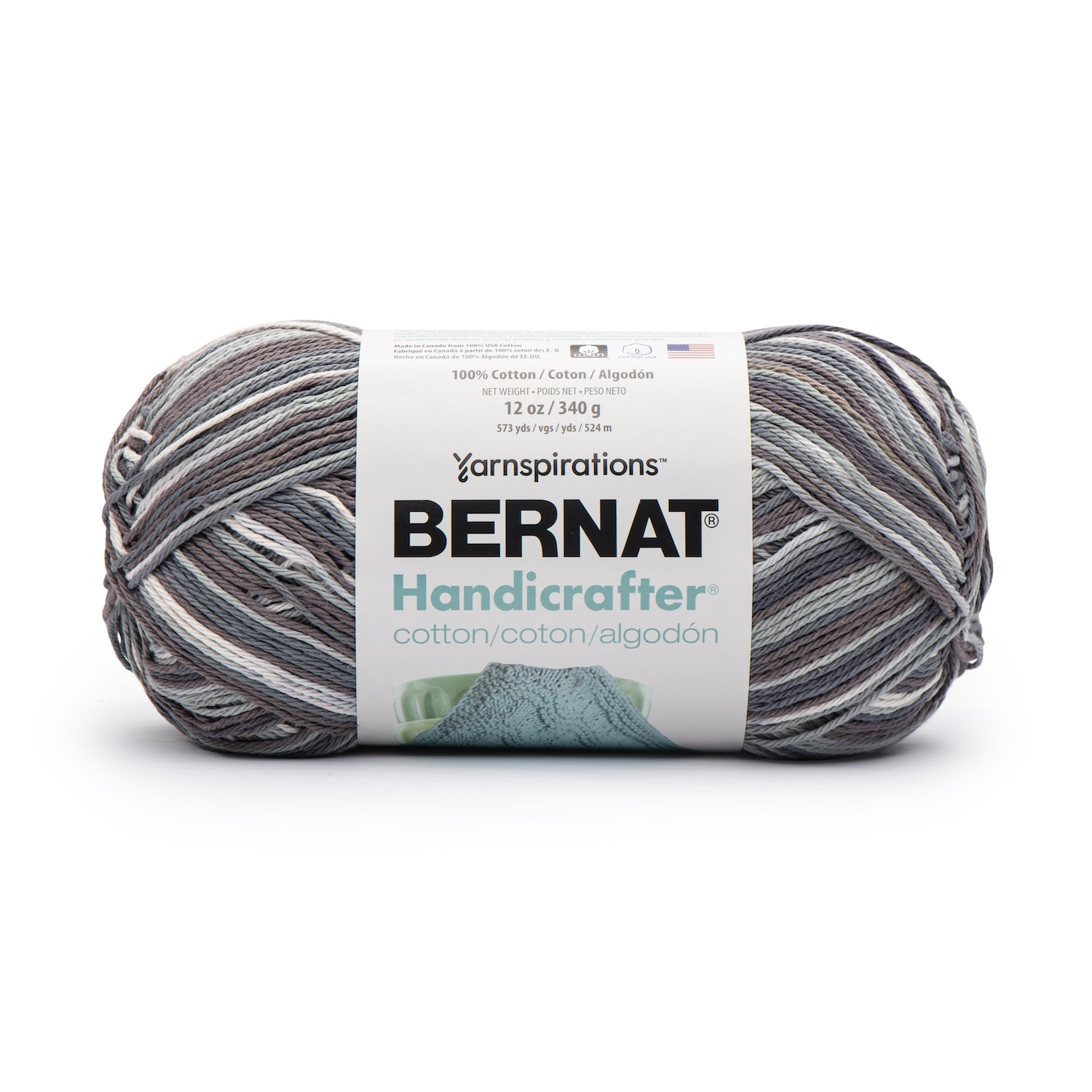 Bernat Handicrafter Cotton Ombres Yarn (340g/12oz) Pepper Varg.