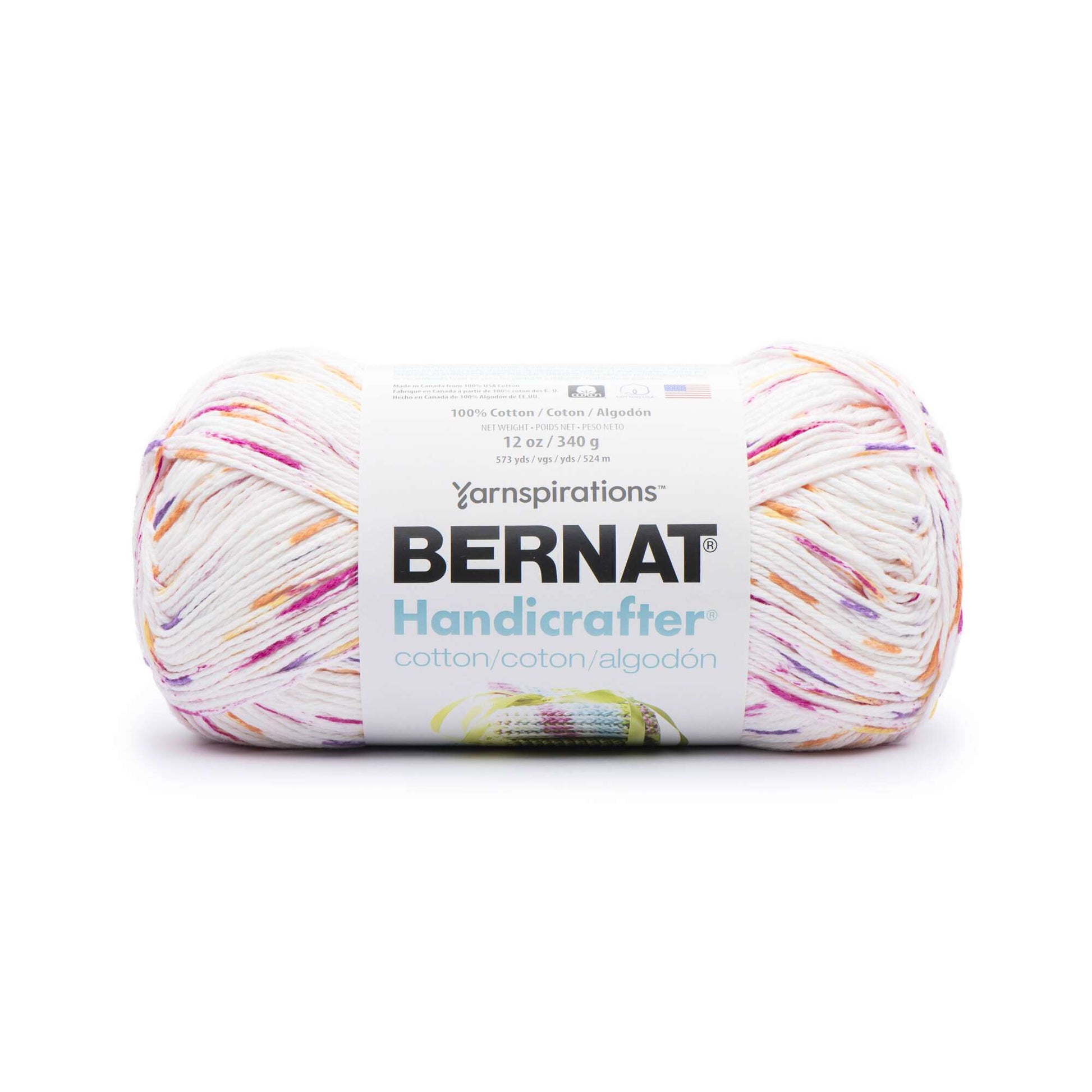 Bernat Handicrafter Ombre #4 Medium Cotton Yarn, Emerald Energy 1.5oz/42.5g, 68 Yards (6 Pack), Size: Six-Pack