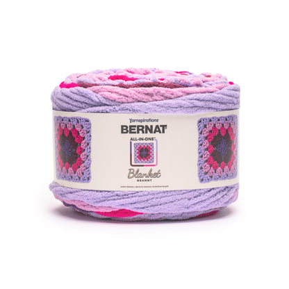 Bernat All In One Blanket Granny Yarn (240g/8.5oz) Berry Fizz