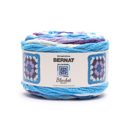 Bernat All In One Blanket Granny Yarn (240g/8.5oz) Lilac Waves