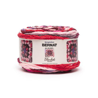 Bernat All In One Blanket Granny Yarn (240g/8.5oz) Berry Punch