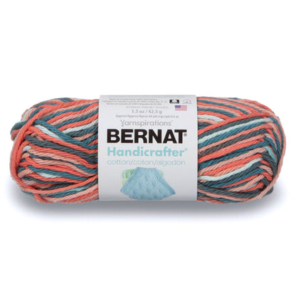 Bernat Handicrafter Cotton Ombres Yarn - Clearance Shades Coral Seas Ombre