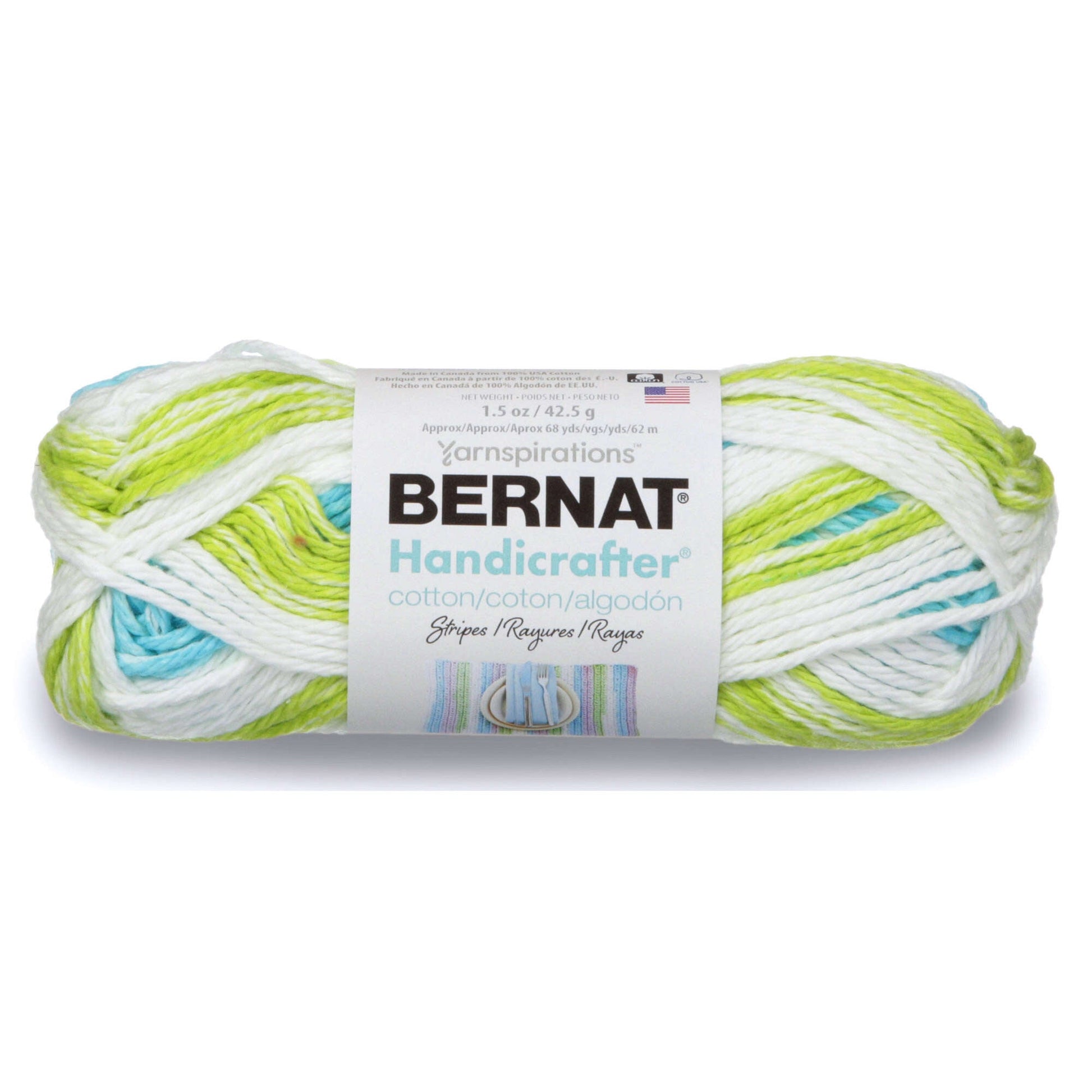 Bernat Handicrafter Cotton Stripes Yarn