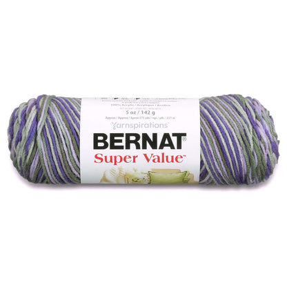 Bernat Super Value Variegates Yarn - Discontinued Shades Fresh Lilac Ombre