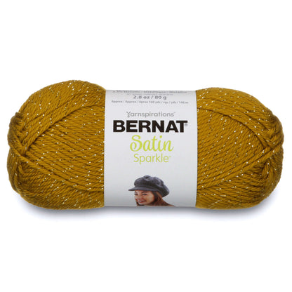 Bernat Satin Sparkle Yarn - Discontinued Shades Olive Oil