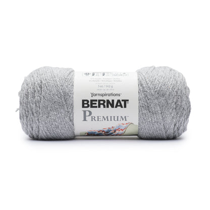 Bernat Premium Sparkle Yarn Soft Gray Sparkle