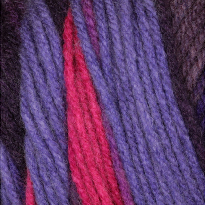 Bernat Super Value Stripes Yarn - Discontinued Shades Wild Berry Stripes
