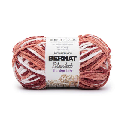 Bernat Blanket Tie Dye-ish Yarn (300g/10.5oz) - Discontinued Shades Deep Red Forest