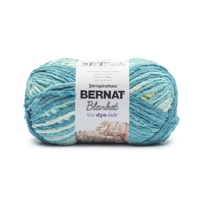 Bernat Blanket Tie Dye-ish Yarn (300g/10.5oz) Zesty Teal