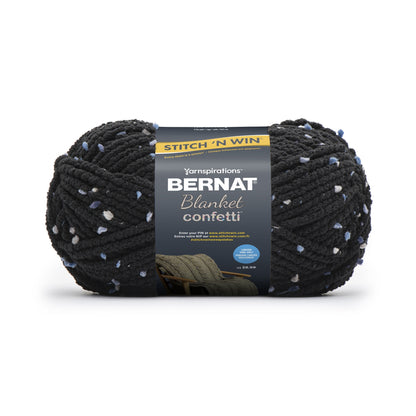 Bernat Blanket Confetti Yarn - Dicontinued Shades Coal Confetti