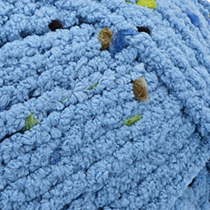 Bernat Blanket Confetti Yarn - Dicontinued Shades Stone Blue Confetti