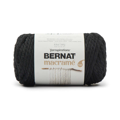 Bernat Macrame Yarn - Discontinued Shades Black