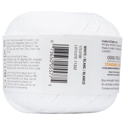 Aunt Lydia's Baby Shower Crochet Thread Size 3 - Clearance Shades White
