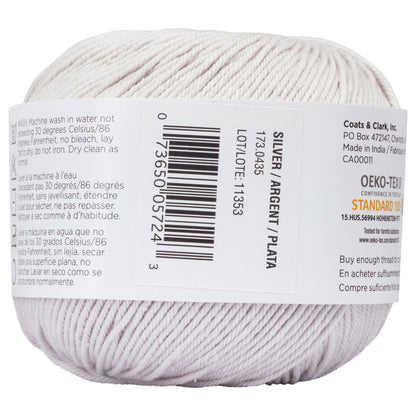 Aunt Lydia's Baby Shower Crochet Thread Size 3 - Clearance Shades Silver