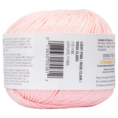 Aunt Lydia's Baby Shower Crochet Thread Size 3 - Clearance Shades Light Pink