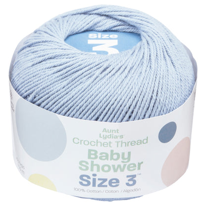 Aunt Lydia's Baby Shower Crochet Thread Size 3 - Clearance Shades Faded Denim