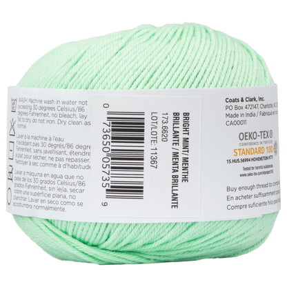 Aunt Lydia's Baby Shower Crochet Thread Size 3 - Clearance Shades Bright Mint