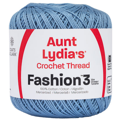 Aunt Lydia's Fashion Crochet Thread Size 3 Warm Blue